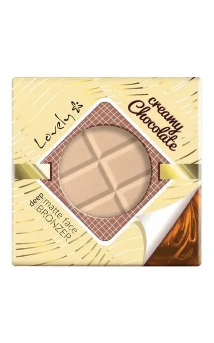Бронзуюча пудра для обличчя та тіла Lovely Creamy Chocolate Deep Matte Face Bronzer шоколадно-матовий 9 г