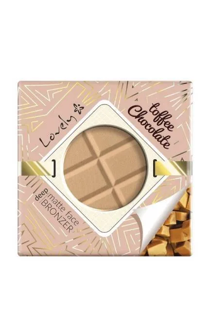 Бронзуюча пудра для обличчя та тіла Lovely Toffee Chocolate Deep Matte Face Bronzer шоколадно-матовий 9 г