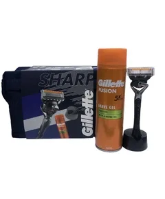 Набір для гоління Gillette Fusion Proglide 1 косметичка + 1 стакан + 1 скасета + 1 гель для гоління + підставка для бритви