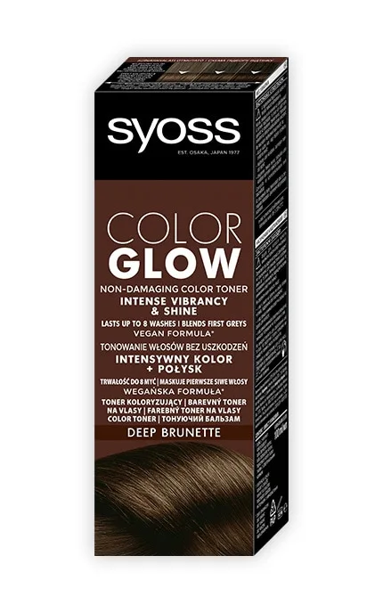 Відтінковий бальзам Syoss Color Glow Насичений Каштановий 100 мл