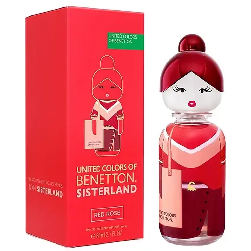 Туалетна вода United Colors of Benetton Sisterland Red Rose Eau de Toilette, 80 мл