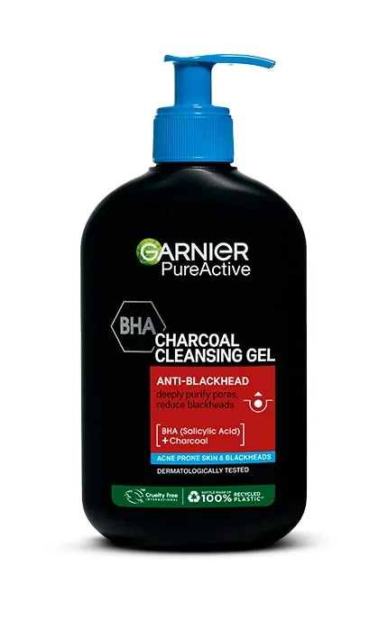 Гель для вмивання Garnier Pure Active з вугіллям проти чорних цяток