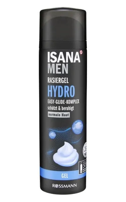 Гель для гоління Isana Men Hydro Rossmann чоловічий 200 мл