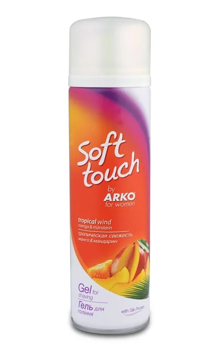 Гель для гоління жіночий Arko Soft Touch Манго та Мандарин 200 мл