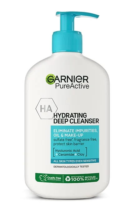 Гель для вмивання зволожуючий Garnier Pure Active Hydrating Deep Cleanser 250 мл