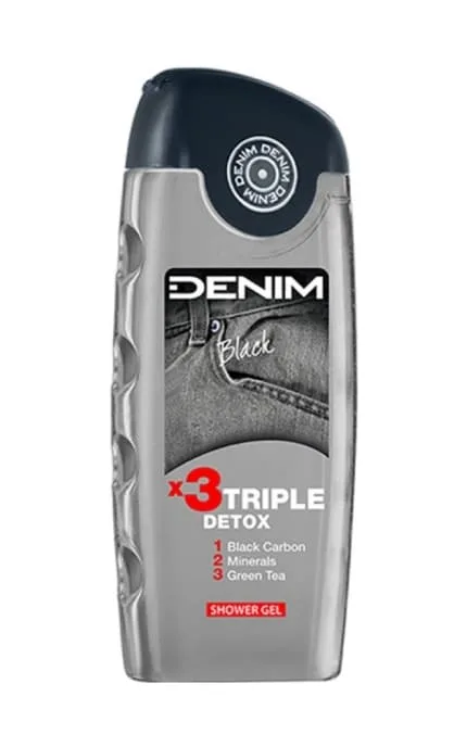 Гель для душу Denim Black потрійний детокс