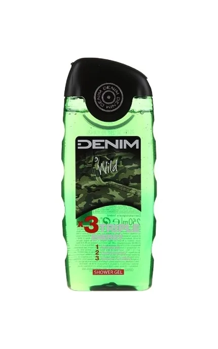 Гель для душу Denim Wild потрійна енергія 250 мл