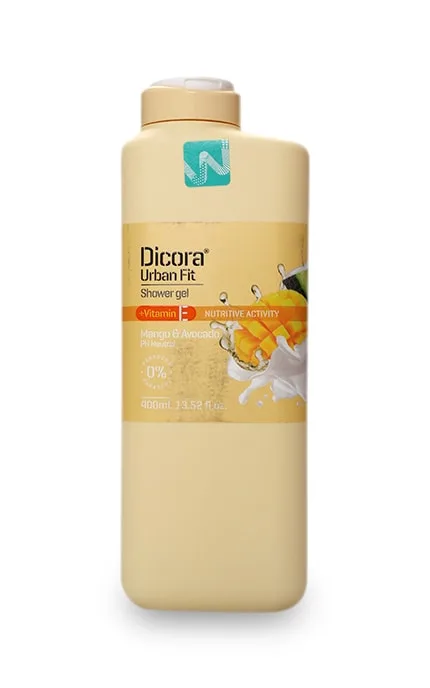 Гель для душу Dicora Mango and Avocado з вітаміном E Nuvaria Манго та авокадо 400 мл