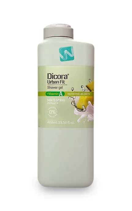 Гель для душу Dicora Milk&Melon з вітаміном А Nuvaria Диня та молоко 400 мл