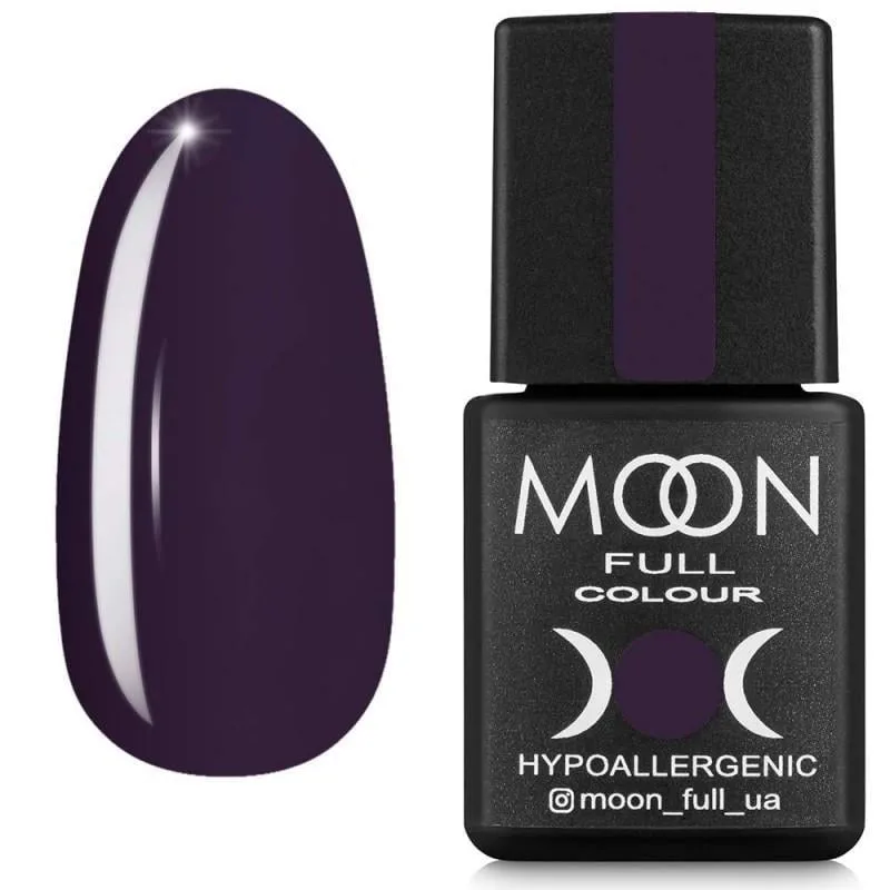 Гель-лак Moon Full color Gel polish 8 мл №665 Димчаста сливова емаль