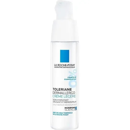 Легкий крем La Roche-Posay Toleriane Dermallergo Light заспокійливий зволожуючий догляд, для гіперчутливої та схильної до алергії нормальної шкіри обличчя та шкіри навколо очей 40 мл (MB442600)