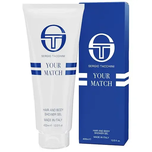 Гель для душу Sergio Tacchini Your Match, 400 мл (10294770)