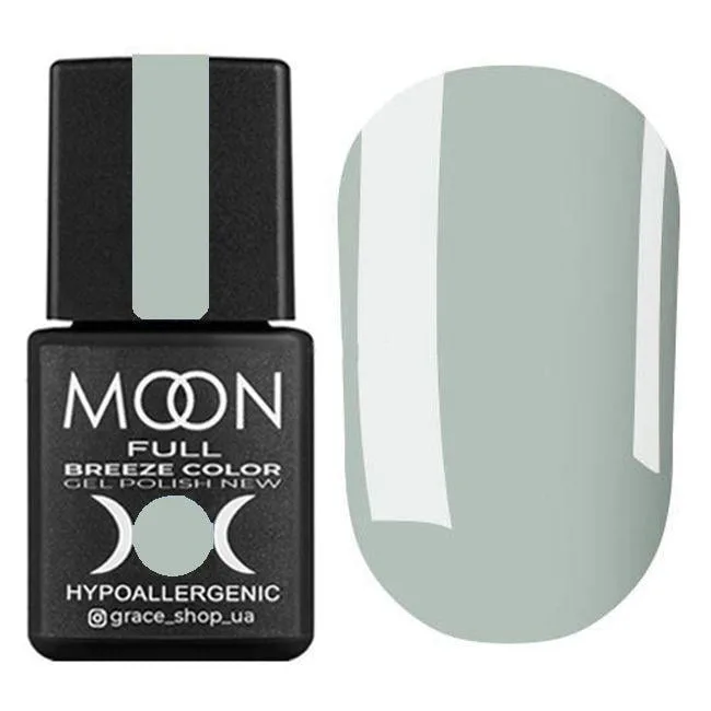 Гель-лак Moon Full Breeze Color 8 мл №428 Сірий з оливковим підтоном емаль