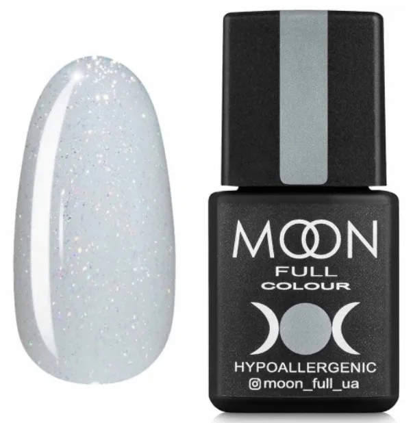 Гель-лак Moon Full Opal color Gel polish 8 мл №507 Напівпрозорий з різнокольоровим шиммером