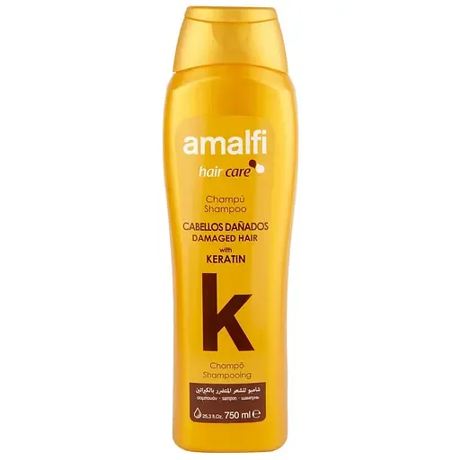 Шампунь Amalfi Keratin Damaged Hair, для пошкодженого волосся, 750 мл (782259)