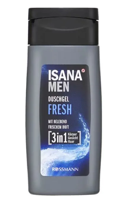 Гель для душу Isana Men 3в1 Свіжість 50 мл