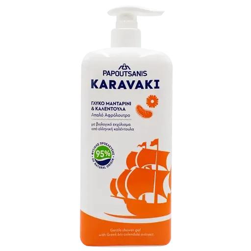 Гель для душу/піна для ванни Karavaki Календула та Мандарин, 750 мл (KSGCM750)