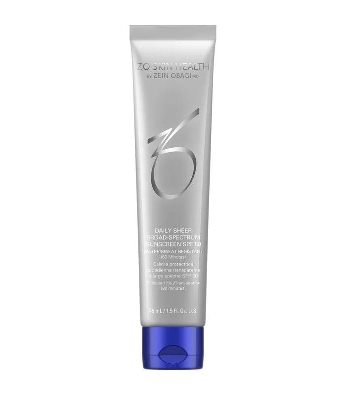 Zein Obagi ZO Skin Health Daily Sheer SPF 50 Broad Spectrum - Легкий сонцезахисний крем для обличчя SPF 50