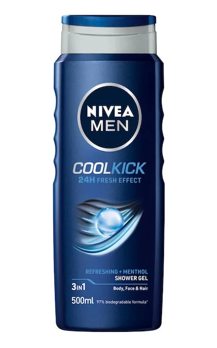 Гель для душу Nivea Men Сool Kick 3в1 500 мл