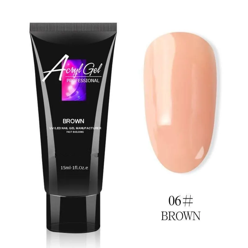 Полігель Acryl Gel Professional 15 мл Brown №06