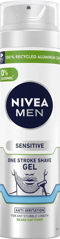 Гель для гоління NIVEA MEN одним рухом для чутливої шкіри 200 мл