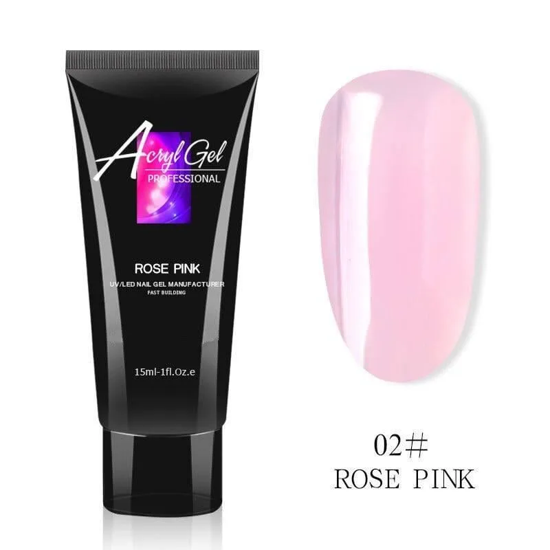 Полігель Acryl Gel Professional 15 мл Rose Pink №02