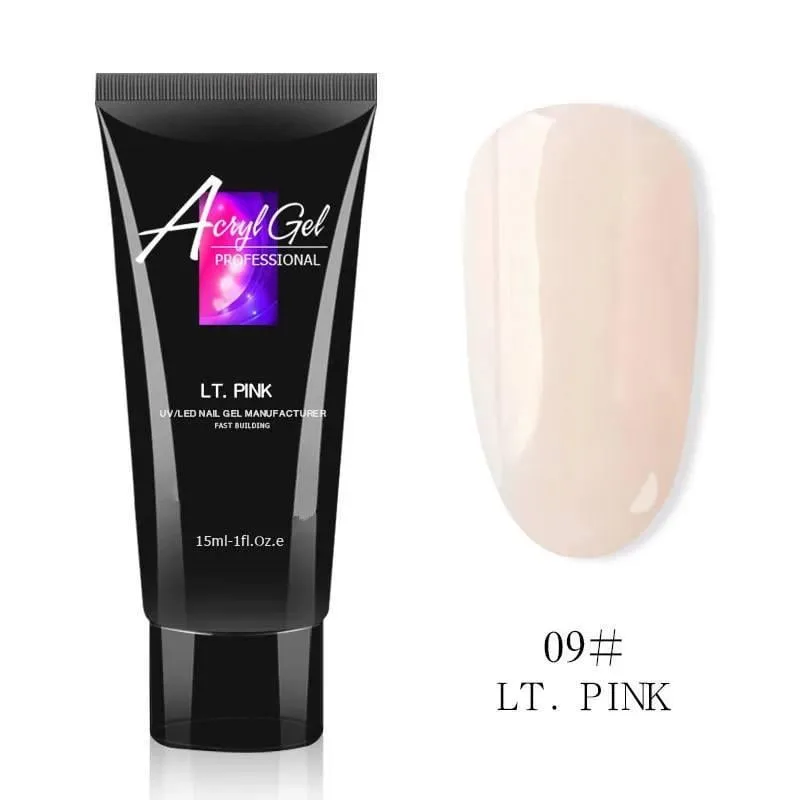 Полігель Acryl Gel Professional 15 мл Light Pink №09