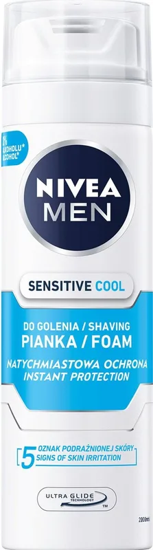 Піна для гоління NIVEA MEN охолодження для чутливої шкіри 200 мл