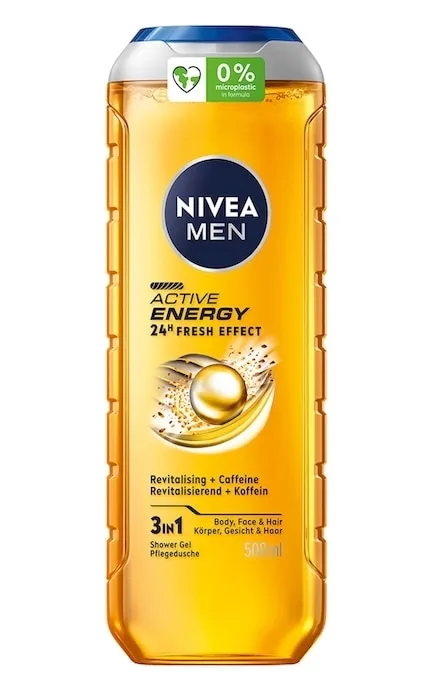 Гель для душу Nivea Men Active Energy 3 в 1 для чоловіків 500 мл