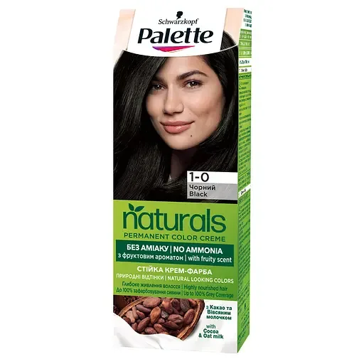Стійка крем-фарба для волосся Schwarzkopf Palette Naturals, без аміаку
