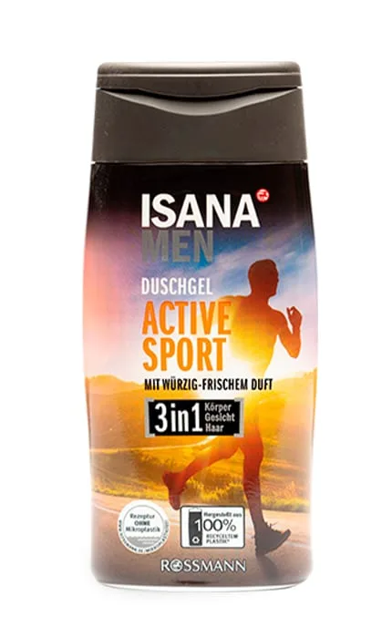 Гель для душу чоловічий Isana Men Sport 3 в 1 300 мл