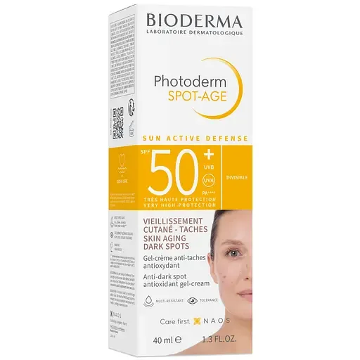 Сонцезахисний гель-крем для обличчя Bioderma Photoderm SPOT-AGE SPF 50+, 40 мл (28535B)
