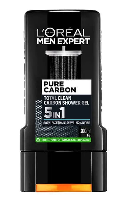 Гель для душу чоловічий L'oreal Men Expert Total Clean 5 in 1 300 мл