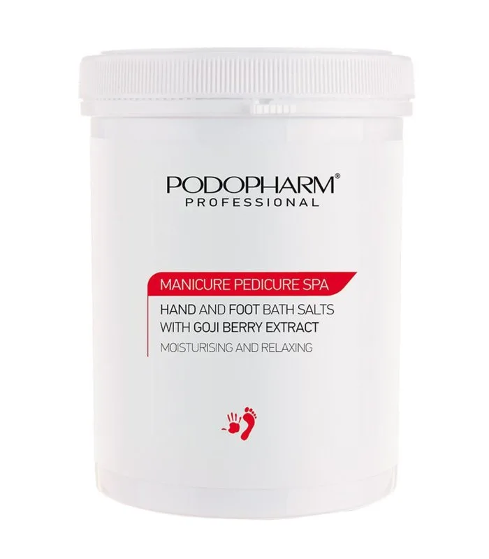 Podopharm Hand and Foot Bath Salts With Goji Berry Extract - Пом'якшувальна сіль для ванн з екстрактом годжі і маслом ши