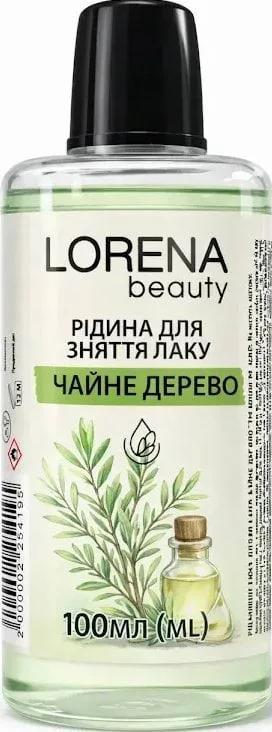 Рідина для зняття лаку LORENA beauty чайне дерево 100 мл