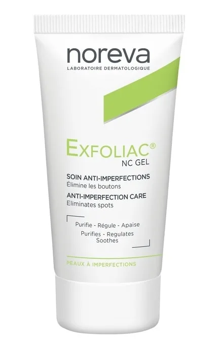 Гель для обличчя Noreva Laboratoires Exfoliac Gel-NC Локальне застосування 30 мл