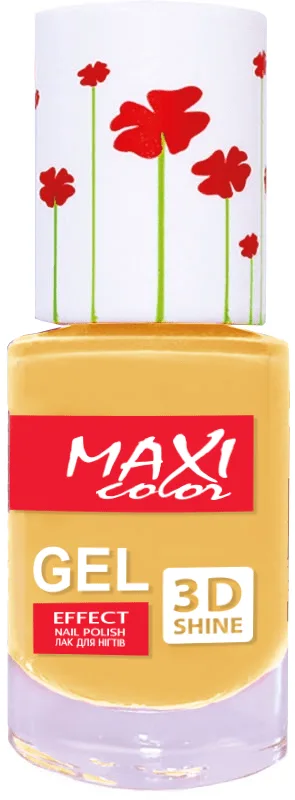 MAXI лак для нігтів гель ефект Color Hot Summer №03 Лимонно-кремовий, 10мл