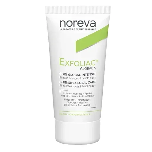 Крем для обличчя Noreva Laboratoires Exfoliac Global 6 Intensive Global Care, 30 мл