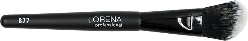 LORENA Professional Пензлик для основи та рум'ян плоский скошений Angled Foundation Brush, артикул 877, 1 шт