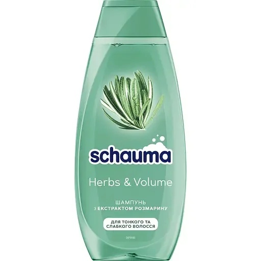 Шампунь для тонкого та ослабленого волосся Schauma Herb & Volume 400 мл