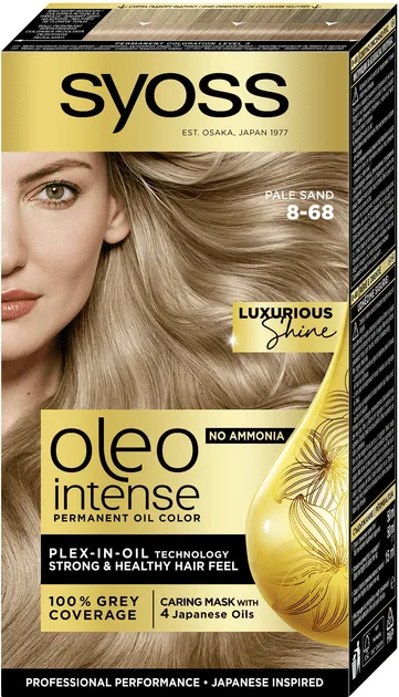 Фарба для волосся SYOSS Oleo Intense 8-68 без аміаку Перлинний Блонд