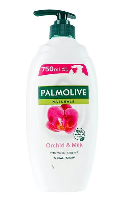 Гель-крем для душу Palmolive Натурель Розкішна м'якість Чорна Орхідея та Зволожуюче Молочко з дозатором 750 мл