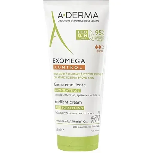 Пом'якшуючий крем для тіла та обличчя A-Derma Exomega Control