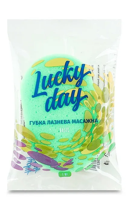 Губка банна масажна Lucky Day Basic 1 шт