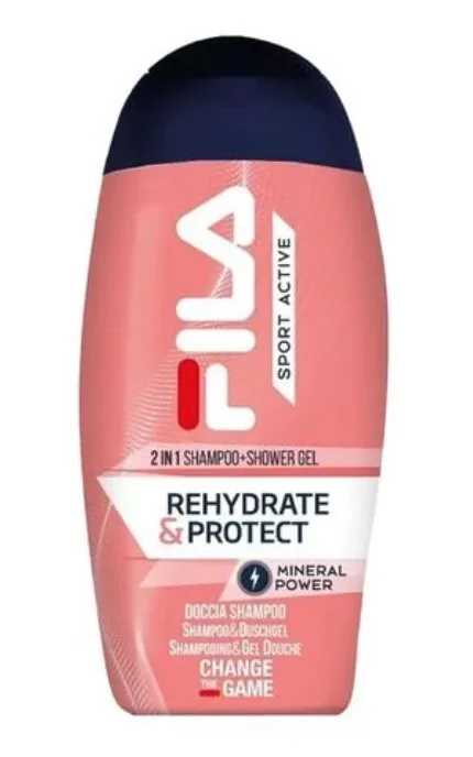 Гель-шампунь для душу Fila Sport Active Rehydrate & Protect 2in1 парфумований 250 мл