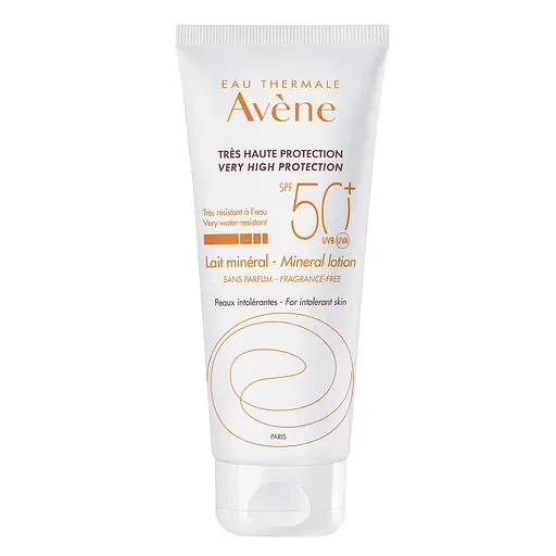 Сонцезахисне молочко мінеральне Avene SPF 50+, 100 мл (217650)