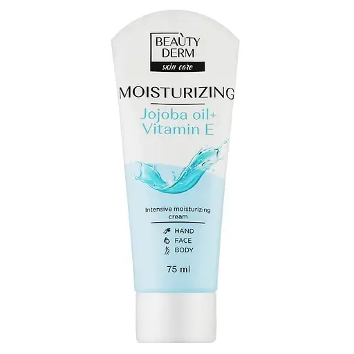 Зволожуючий крем Beauty Derm Moisturizing для обличчя, рук та тіла, 75 мл