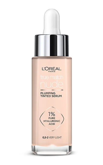 Гіалуронова тональна сироватка L'oreal Paris True Match Nude тон 0.5-2 Very Light 30 мл