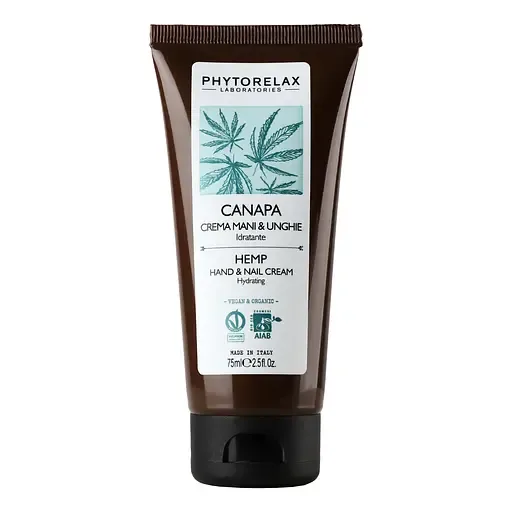 Крем для рук та нігтів Phytorelax Vegan & Organic Hemp Зволожуючий 75 мл (6022265)