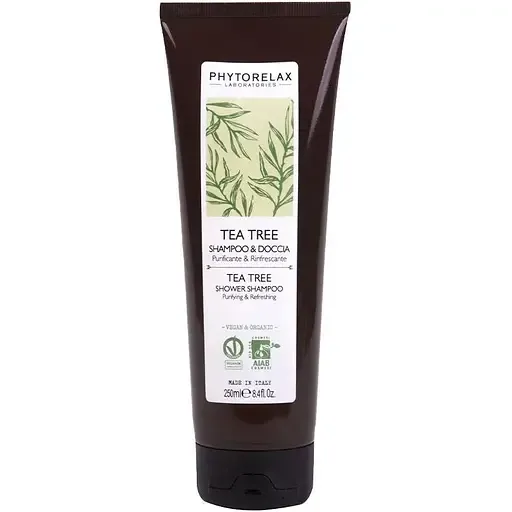 Шампунь-гель для душа Phytorelax Vegan & Organic Tea Tree 250 мл (6022326)
